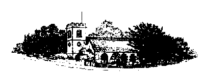 Line drawing of Teddington Parish church